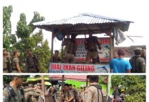 Satpol PP Metro Tertibkan Pedagang Basah